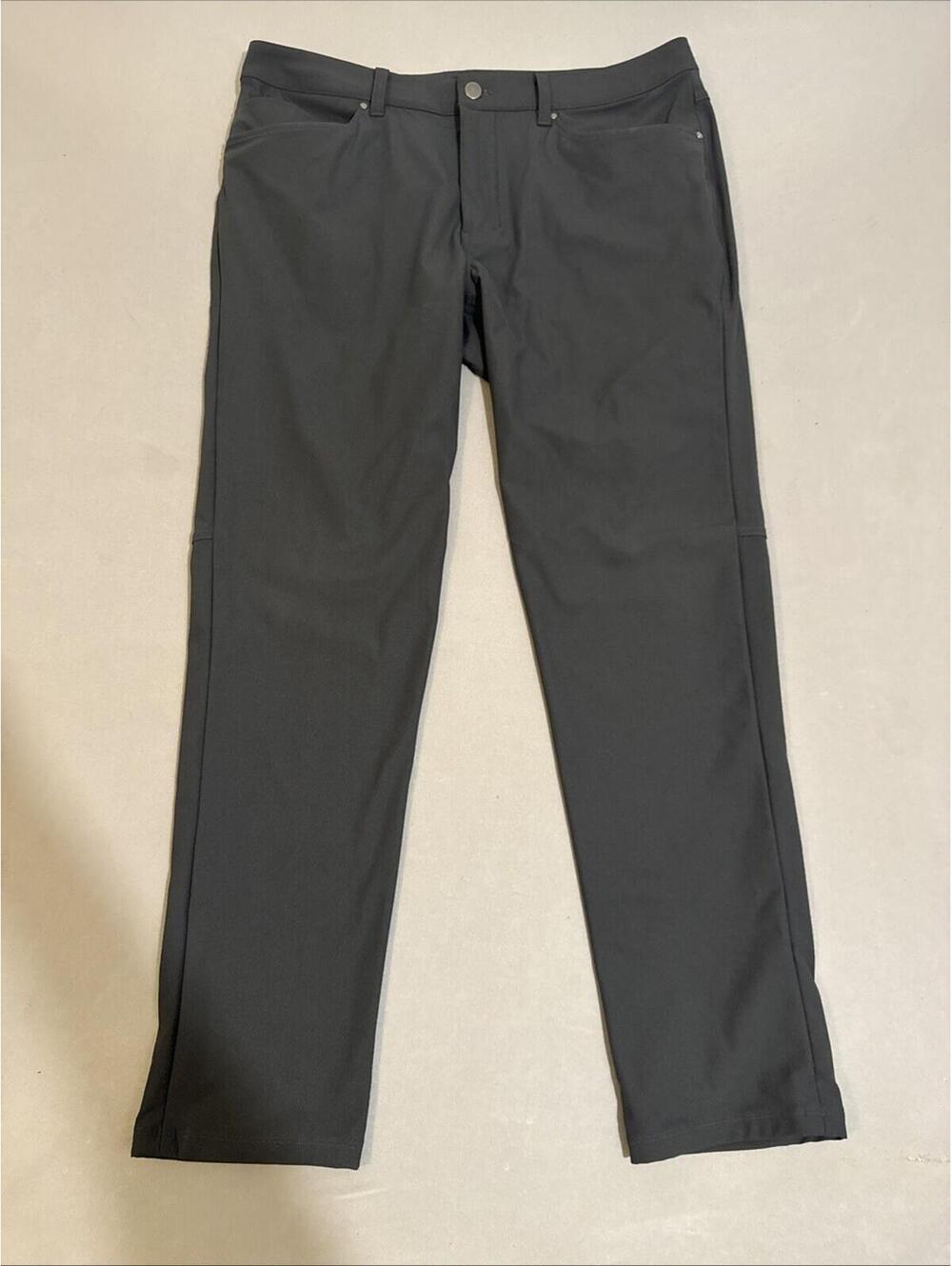 Lululemon ABC Pants Mens 34 (34x30) Gray Slim Fit Stretch LM5AD9S